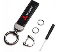 LGFDC Portachiavi per Auto per Mitsubishi Space Star 2nd Gen 2017-2024, Car Key Chain Clip Keychain con Anello Chiavi Auto Anello Key FOB Accessori per Auto,Black