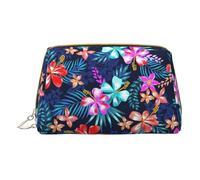 LGHDFYO Borsa da viaggio blu floreale per articoli da toeletta, organizzatore cosmetico portatile per le donne, On-The-Go, Bianco, One Size