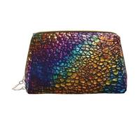 LGHDFYO Borsa da viaggio classica della pelle di serpente, organizzatore cosmetico portatile per le donne, On-The-Go, Bianco, One Size