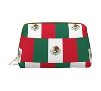 LGHDFYO Borsa da viaggio per articoli da toeletta con bandiera del Messico, organizer portatile per cosmetici da donna, in movimento, Bianco, One Size