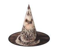 LGHHGY 2 cappelli di Halloween - Baby Hedgehog stampa streghe decorazione festa accessorio gioco di ruolo, cappello magico per donne e uomini