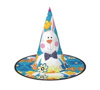 LGHHGY 2 cappelli di Halloween - Primavera Felice Pasqua Vacanze Stampa Streghe Decor Party, Accessorio per giochi di ruolo, Cappello magico per donne e uomini