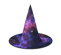 LGHHGY 2 cappelli di Halloween - Universo Galaxy Star Space Print Streghe Decor Party, accessorio per giochi di ruolo, cappello magico per donne e uomini