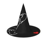 LGHHGY 3 cappelli di Halloween - Bulldog francese stampa cane streghe decorazione festa accessorio gioco di ruolo, cappello magico per donne e uomini