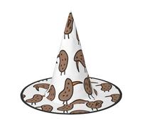 LGHHGY 3 cappelli di Halloween - Kiwi Bird Cute Print Witches Decor Party, accessorio per giochi di ruolo, cappello magico per donne e uomini