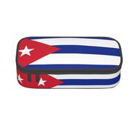 LGHHGY Astuccio con stampa bandiera del Belgio, organizer multiuso per penne, cancelleria per scuola, ufficio e viaggi, Bandiera cubana, Taglia unica, Zaino per la scuola
