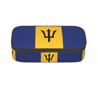 LGHHGY Astuccio con stampa bandiera del Belgio, organizer multiuso per penne, cancelleria per scuola, ufficio e viaggi, Bandiera delle Barbados, Taglia unica, Zaino per la scuola