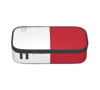 LGHHGY Astuccio con stampa bandiera di Santa Lucia - Portapenne multiuso, astuccio portatile per scuola, ufficio e viaggio, Bandiera di Malta, Taglia unica, Zaino per la scuola