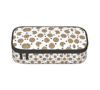 LGHHGY Astuccio con stampa di pesci che nuotano, organizer multiuso per penne, astuccio portatile per scuola, ufficio e viaggio, Biscotti Cibo Biscotti al cioccolato, Taglia unica, Zaino per la scuola