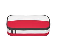 LGHHGY Astuccio portamatite con stampa bandiera russa, organizer multiuso per penne, astuccio portatile per scuola, ufficio e viaggio, Bandiera polacca, Taglia unica, Zaino per la scuola