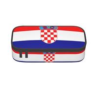 LGHHGY Astuccio portamatite con stampa bandiera russa, organizer multiuso per penne, astuccio portatile per scuola, ufficio e viaggio, Bandiera della Repubblica di Croazia, Taglia unica, Zaino per la