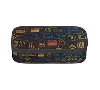 LGHHGY Astuccio portamatite con stampa selvaggia di caccia - Organizer multiuso per penne, astuccio portatile per scuola, ufficio e viaggio, Gioco Video Gaming Pattern, Taglia unica, Zaino per la