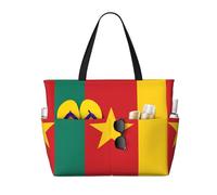 LGHHGY Borsa da viaggio con stampa bandiera del Camerun di grande capacità, leggera e resistente, perfetta per le vacanze e l'uso quotidiano, Bandiera del Camerun, Taglia unica