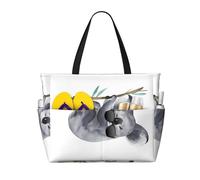 LGHHGY Borsa da viaggio con stampa bandiera del Camerun di grande capacità, leggera e resistente, perfetta per le vacanze e l'uso quotidiano, Koala divertenti, Taglia unica