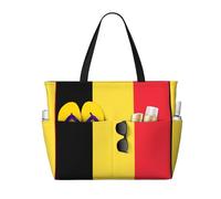 LGHHGY Borsa da viaggio con stampa bandiera del Camerun di grande capacità, leggera e resistente, perfetta per le vacanze e l'uso quotidiano, Bandiera del Belgio, Taglia unica