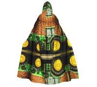 LGHHGY Costume con cappuccio con stampa a tema trattore di Halloween, perfetto per feste, carnevale, mostre di fumetti e molto altro ancora