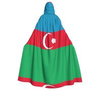LGHHGY Costume da mantello con cappuccio con stampa bandiera dell'Azerbaigian, perfetto per feste, carnevale, mostre di fumetti e molto altro ancora