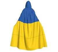 LGHHGY Costume da mantello con cappuccio con stampa bandiera dell'Ucraina, perfetto per feste, carnevale, mostre di fumetti e molto altro ancora
