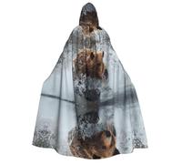 LGHHGY Costume da orso per Halloween con cappuccio, perfetto per feste, carnevale, mostre di fumetti e molto altro ancora