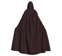 LGHHGY Mantello con cappuccio per Halloween, mantello unisex per adulti, con stampa viola prugna, per cosplay, feste ed eventi a tema