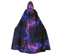 LGHHGY Mantello con cappuccio per Halloween, unisex, per adulti, universo, galassia, stella, spazio, per cosplay, feste ed eventi a tema
