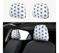 LGHHGY Set di 2 copri poggiatesta per auto, con stampa di occhi malvagi, universali, morbidi, elastici, per furgoni, SUV, camion