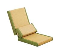 LGHQGHXF Poltrona Da Divano Da Terra Giapponese, Multiangolo A 6 Posizioni Con Supporto Lombare E Supporto For La Schiena For Seminari Di Meditazione, Lettura(Green)