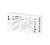 LGIDTECH FUT035Z+ Miboxer - Driver per striscia LED 2 in 1 Zigbee 3.0+2.4G, funziona con doppia striscia LED bianca a colori singolo e CCT, compatibile con Philips Hue, Amazon Echo Plus (2°