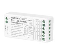 LGIDTECH FUT037Z+ Miboxer Striscia LED Controller 3 in 1, Zigbee+2.4G, funziona con RGB & RGBW & RGB + striscia LED CCT, compatibile con Philips Hue, Amazon Echo Plus (2a generazione)