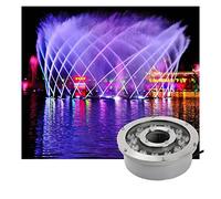 LGJEGD Luce di Fontana dell'anello del LED RGB Colore Variopinto Che Cambia IP68 Impermeabile 6-24W Paesaggio sommergibile all'aperto ha Condotto (Color : RGB, Size : 24w-24v)