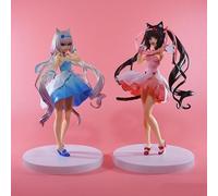 LGJFDL LGJFDLFigura de acción de Vainilla y Chocolate/Figura Figura de Anime/Modelo de Personaje Pintado/Modelo de Juguete/PVC/artículo de colección de Anime 18 cm/7,1 Pulgadas(Taglia: Chocola)