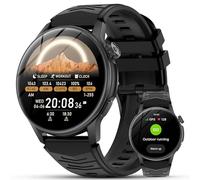 Lgnitek GPS Smartwatch, 1.43" AMOLED Rugged Orologio intelligente Impermeabile 3ATM Con Chiamate Bluetooth/Assistente Vocale AI/Cardiofrequenzimetroi/Sonno/SpO2/Stress, Android iOS