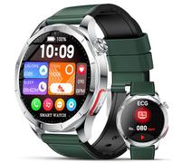 Lgnitek Smartwatch ECG,1.43" AMOLED Orologio li ,Monitoraggio ECG+HRV/Lipidi/Acido Urico/BMI, Chiamate+SOS Aiuto, 24H Pressione Sanguigna/SpO2/Sonno/Frequenza Cardiaca, IP68 IOS Android