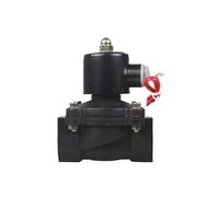 LGOWSSENV 2" Plastic Solenoid Valve Normally Closed Water Solenoid Valve AC220V DC24V DC12V for Water Oil Air(12VDC_General Type)