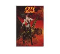 LGQSCWZP Poster su tela con copertina di album musicale di Ozzy Osbourne, band popolare e cantante incredibile, decorazione artistica da parete per camera da letto, 40 x 60 cm, senza cornice