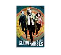 LGQSCWZP Poster su tela con immagine di Slow Horses con film famosi e splendide serie TV, decorazione artistica da parete per camera da letto, 50 x 75 cm, senza cornice