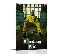 LGQSCWZP Poster su tela di Breaking Bad con film famoso e splendida serie TV, decorazione artistica da parete per camera da letto, 50 x 75 cm, con cornice