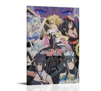 LGQSCWZP Poster su tela, motivo: Arifureta From Commonplace to World's Strongest Great Anime Wonderful Anime, decorazione artistica da parete, per camera da letto, 40 x 60 cm, con cornice