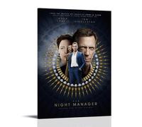 LGQSCWZP Poster su tela, motivo: The Night Manager, film famoso e splendida serie TV, decorazione artistica da parete, per camera da letto, 60 x 90 cm, con cornice