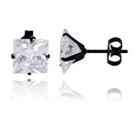LGT Jewels Orecchini a perno Black Edition Square 8 mm