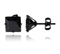 LGT Jewels Orecchini a perno in acciaio inox Black Edition 8 mm