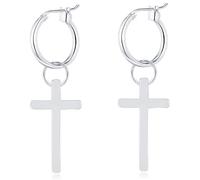 LGT Jewels Orecchini da donna con croce in argento