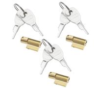 Lguaquanx 3 Pezzi Lucchetti per Rimorchio con 6 Chiavi, Serratura per Gancio di Traino, Accessori Rimorchio Antiruggine e Antifurto, Compatibile con rimorchi per Terra, Daxara e Maypole