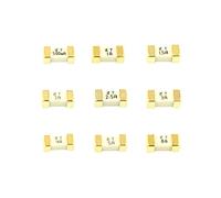 LGuenrot 10 Pezzi Oro LF 1808 Fusibile ad Azione lenta 452 SMD SMT 125V 72V T 0.5A 500mA 1A 1.5A 2A 2.5A 3A 4A 5A 8A Supporto for Ritardo di Tempo a Montaggio Superficiale(1A)