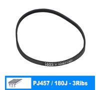LGuenrot Cinghia trapezoidale Vega PJ457 180J 3/4/5/6 nervature for Cinghia Motore Modello RC Fai da Te(1Piece 3Ribs)