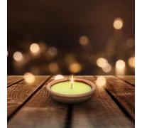 Lgv Confezione Risparmio 10 X Fiaccola Candela Aroma Citronella Cocci in Terracotta Diametro 11cm Antizanzare
