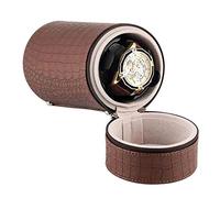LGWG Singola E Automatica Per Orologio Rotatore Per Orologio Singolo Con Motore Silenzioso Espositore Per Orologi Regalo Di Natale Capodanno(Spina Europea)-Marrone