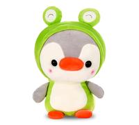 LGWJHCY 25cm Pinguino Giocattolo Peluche, Pinguino Rana Peluche in Simpatico Costume, Morbido Pinguino Peluche Piccolo Cuscino per Amante Amici Compagni di Classe Regalo