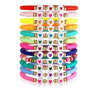 LGWJHCY Bohémien Bracciale Dell'amore, Colorate Braccialetti Impilabili, Set 12 Braccialetti dell'amicizia Ispirati ai Bohémien a Strati dell'amicizia, Gioielli Regalo per Donne e Ragazze.