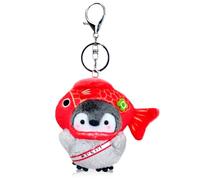 LGWJHCY Portachiavi in peluche Carpa Pinguino, Portachiavi Pinguino Portachiavi a Forma di Pinguino Ciondolo Pinguino in Peluche con Anello Chiave per Cordino, Portachiavi e Ciondolo Borsa